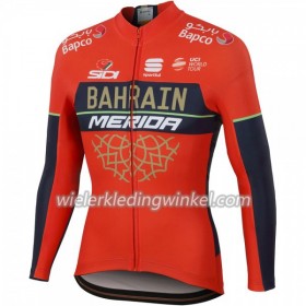 Wielershirt 2018 Bahrain-Merida N001 Lange Mouw